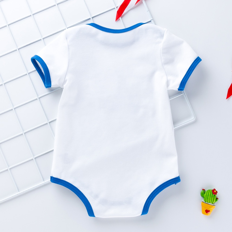 Baby FREEDOM 4th of July Independence Day Bowknot Print Rompers